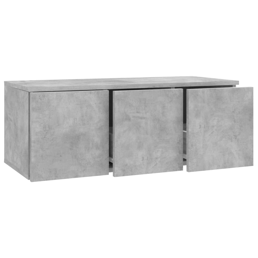 Mobile Porta TV Grigio Cemento 80x34x30 cm Legno Multistrato - homemem39