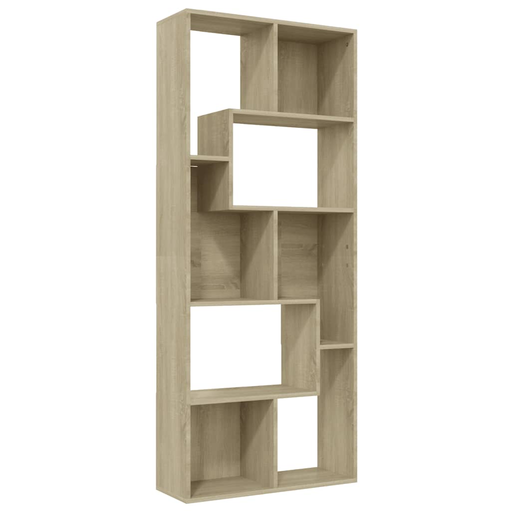 Libreria Rovere Sonoma 67x24x161 cm in Legno Multistrato | homemem39