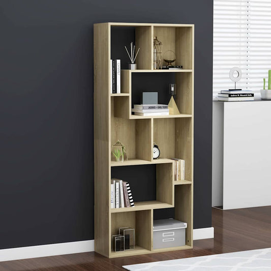 Libreria Rovere Sonoma 67x24x161 cm in Legno Multistrato | homemem39