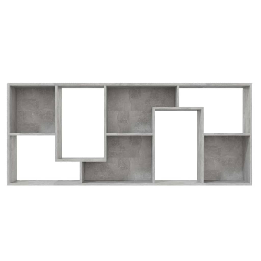 Libreria Grigio Cemento 67x24x161 cm in Legno Multistrato | homemem39