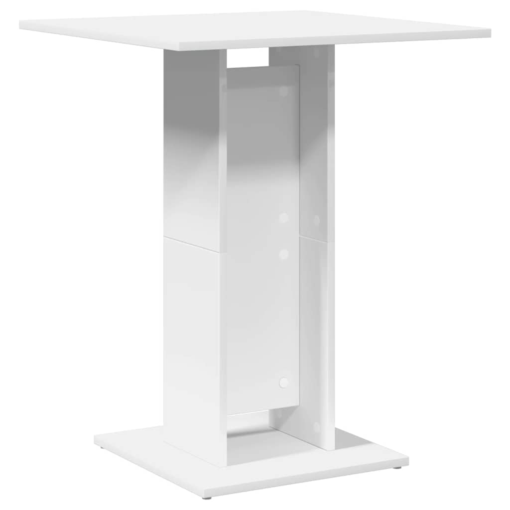 Tavolo da Bistrot Bianco 60x60x75 cm in Legno Multistrato | homemem39
