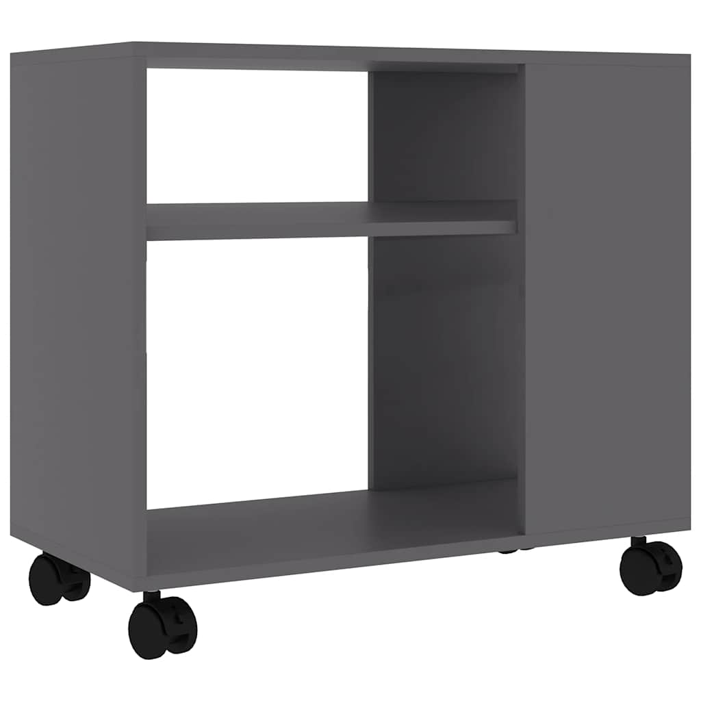 Tavolino da Salotto Grigio 70x35x55 cm in Legno Multistrato - homemem39