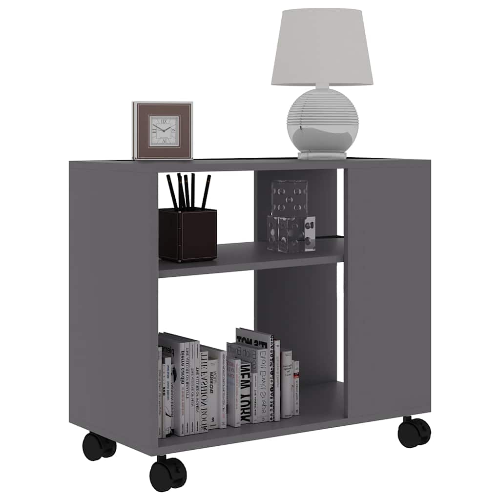 Tavolino da Salotto Grigio 70x35x55 cm in Legno Multistrato - homemem39