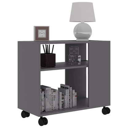 Tavolino da Salotto Grigio 70x35x55 cm in Legno Multistrato - homemem39