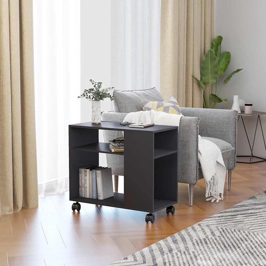Tavolino da Salotto Grigio 70x35x55 cm in Legno Multistrato - homemem39