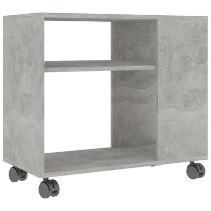 Tavolino Grigio Cemento 70x35x55 cm in Legno Multistrato - homemem39