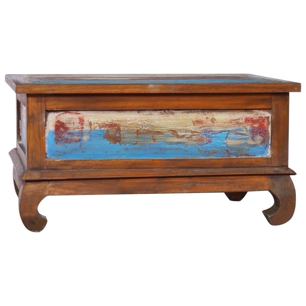 Tavolino da Salotto 80x50x40 cm in Legno di Teak di Recupero | homemem39