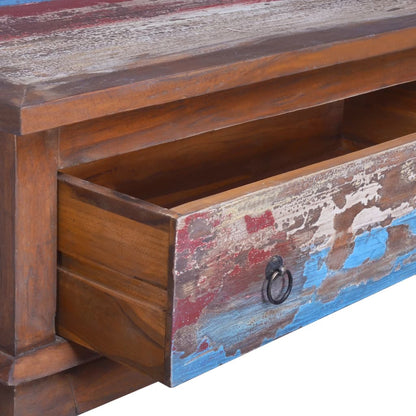 Tavolino da Salotto 80x50x40 cm in Legno di Teak di Recupero | homemem39