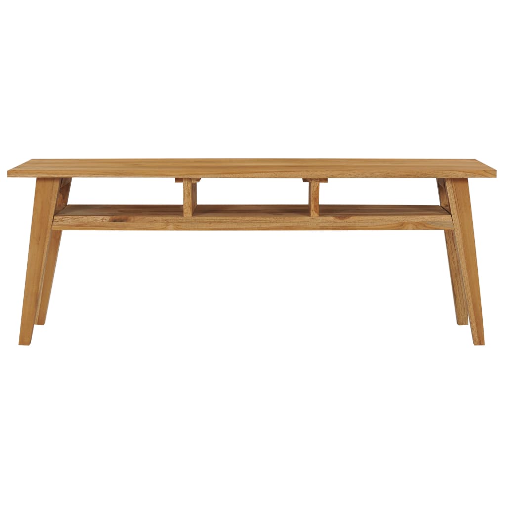 Mobile Porta TV 120x35x45 cm in Legno Massello di Teak - homemem39