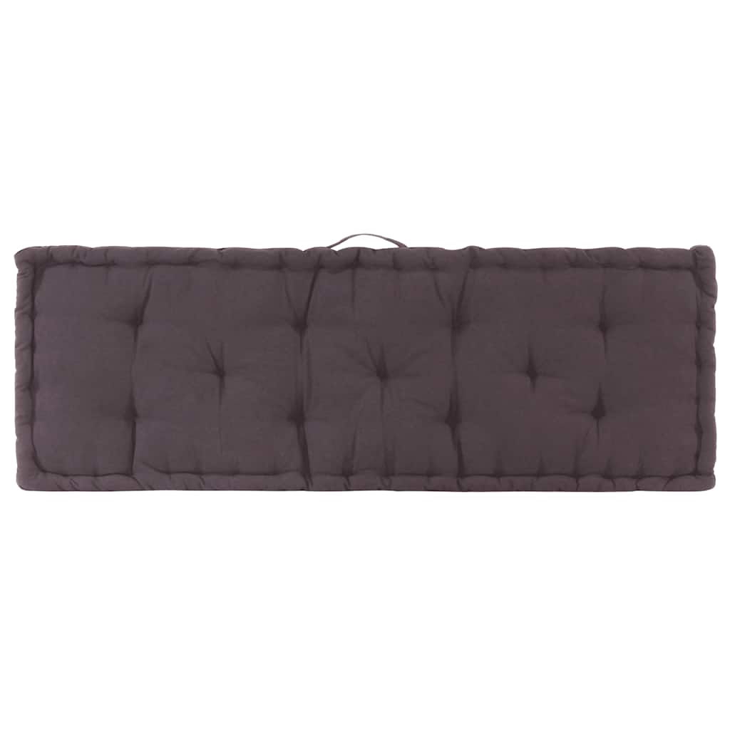 Cuscini per Pallet e Pavimento 2 pz in Cotone Antracite