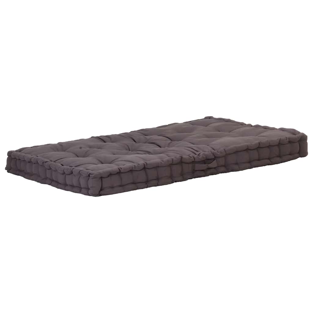 Cuscini per Pallet e Pavimento 2 pz in Cotone Antracite