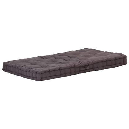 Cuscini per Pallet e Pavimento 2 pz in Cotone Antracite