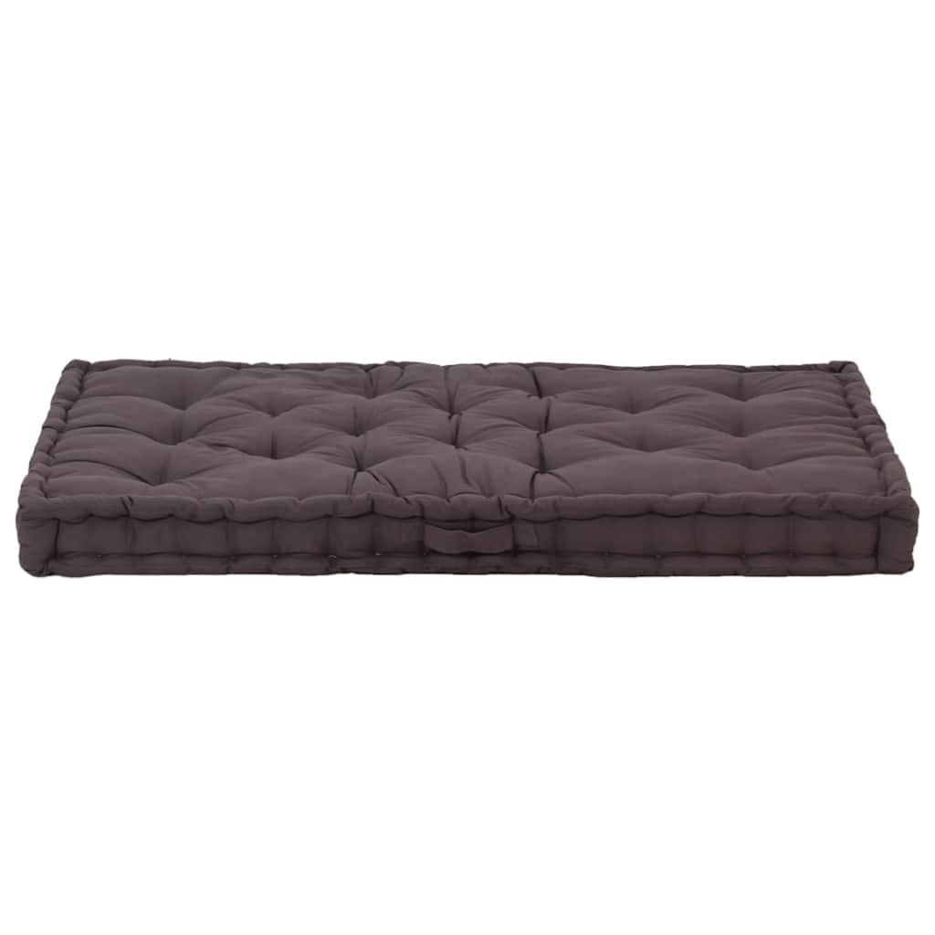 Cuscini per Pallet e Pavimento 2 pz in Cotone Antracite
