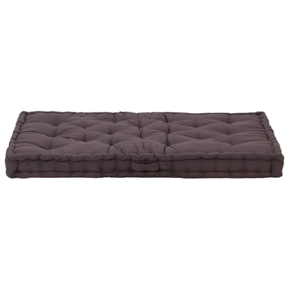 Cuscini per Pallet e Pavimento 2 pz in Cotone Antracite