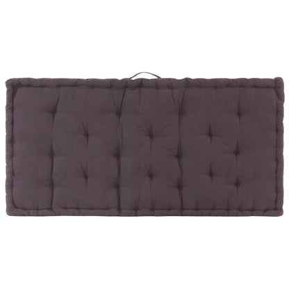 Cuscini per Pallet e Pavimento 2 pz in Cotone Antracite