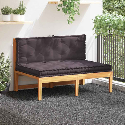 Cuscini per Pallet e Pavimento 2 pz in Cotone Antracite