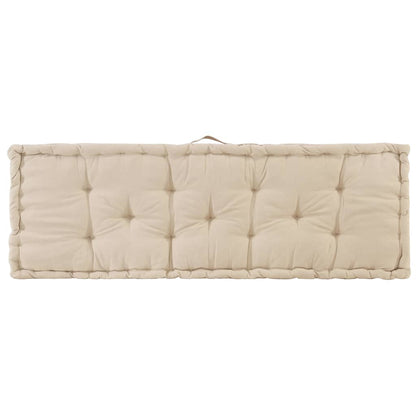 Cuscini per Pallet e Pavimento 2 pz in Cotone Beige | homemem39