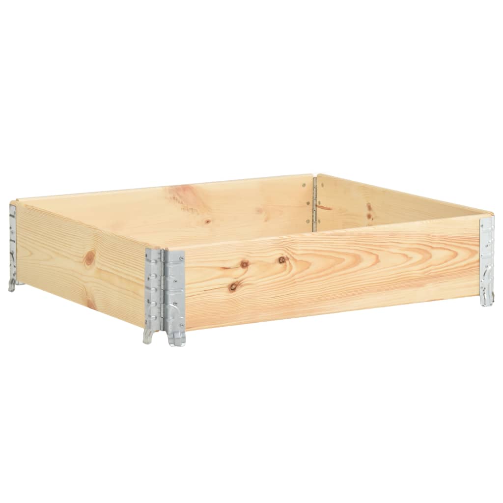 Collare per Pallet 100x100 cm in Legno Massello di Pino | homemem39