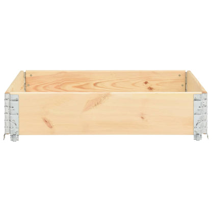 Collare per Pallet 100x100 cm in Legno Massello di Pino | homemem39