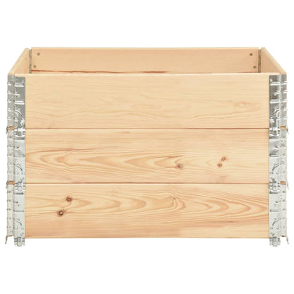 Collari per Pallet 3 pz 100x100 cm in Legno Massello di Pino | homemem39