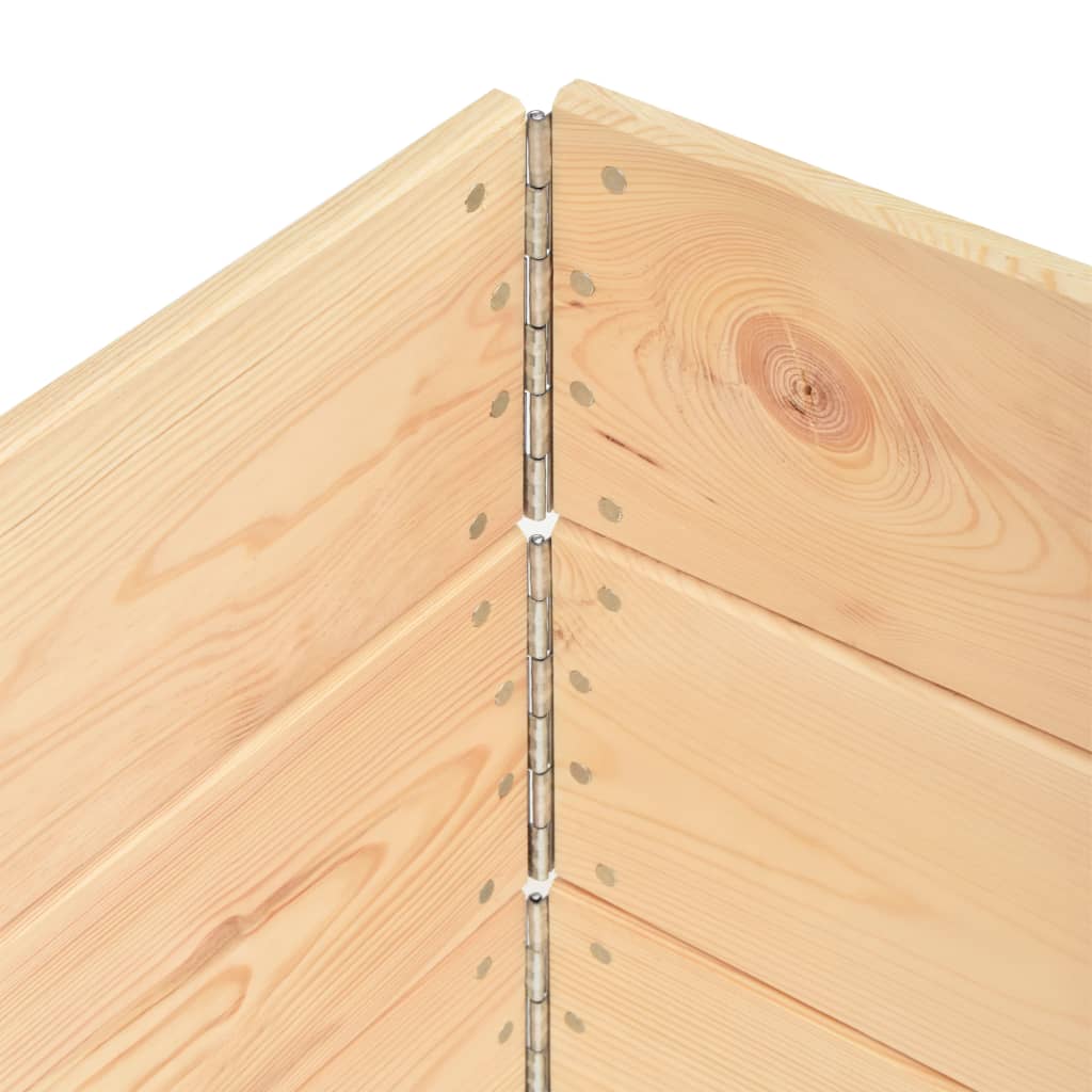 Collari per Pallet 3 pz 100x100 cm in Legno Massello di Pino | homemem39