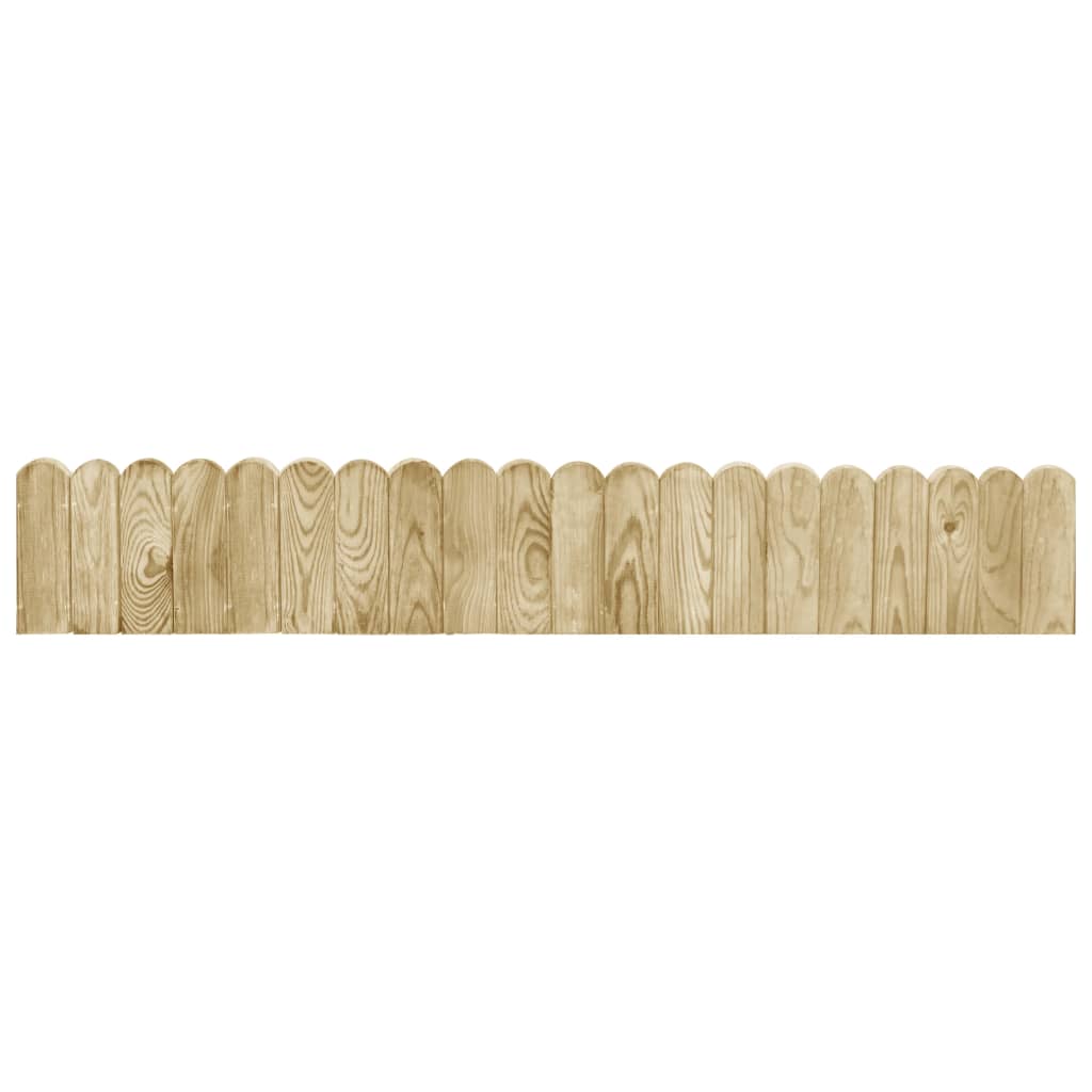 Rotoli di Bordura 2 pz 120 cm in Legno di Pino impregnato | homemem39