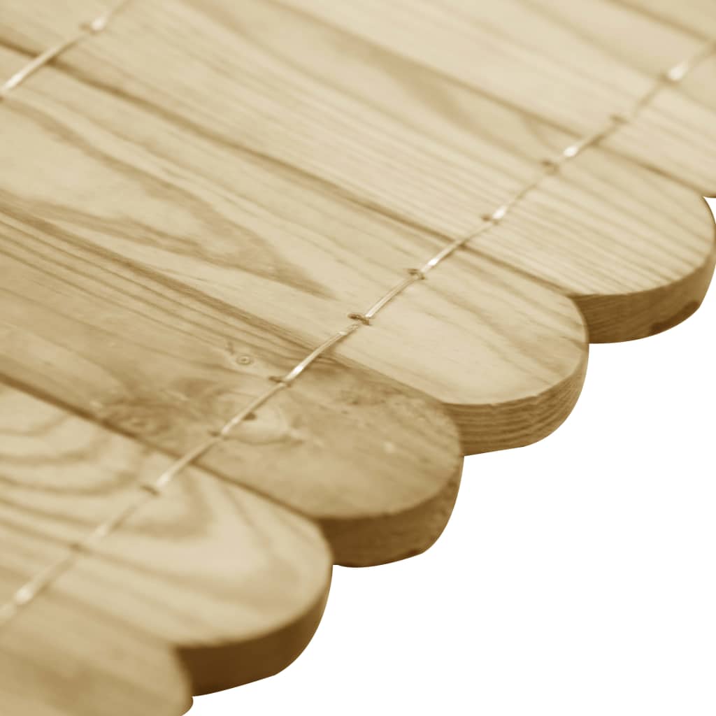 Rotoli di Bordura 2 pz 120 cm in Legno di Pino impregnato | homemem39