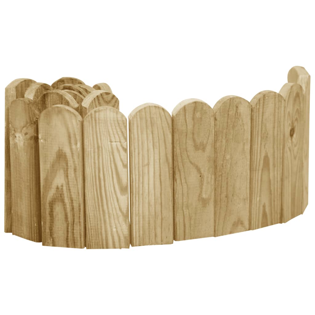 Rotoli di Bordura 3 pz 120 cm in Legno di Pino Impregnato | homemem39