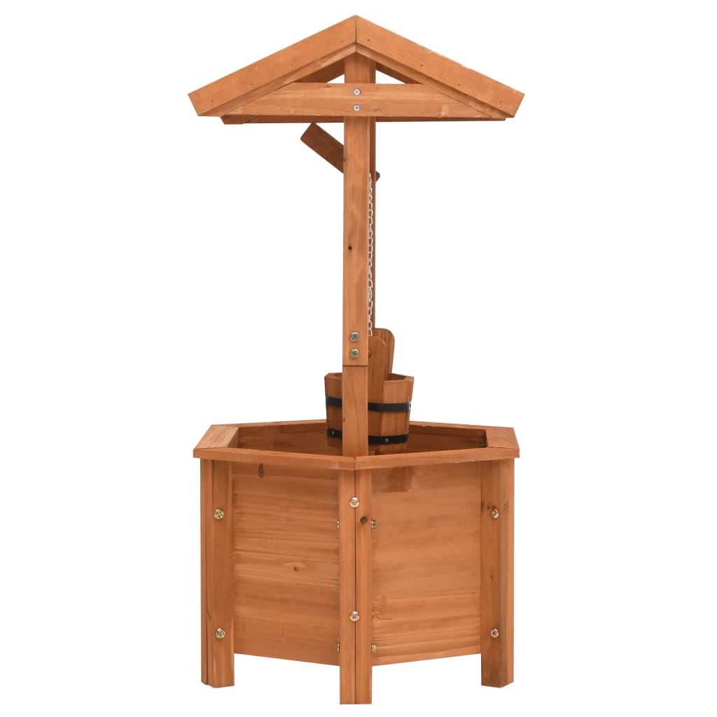 Fioriera Pozzo dei Desideri 40x40x84 cm in Legno di Abete | homemem39