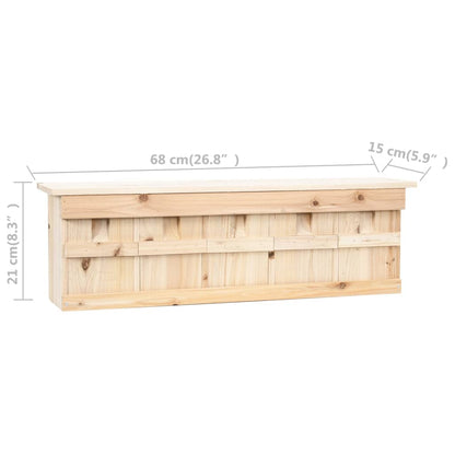 Casetta per Passeri con 5 Camere 68x15x21 cm Legno di Abete - homemem39