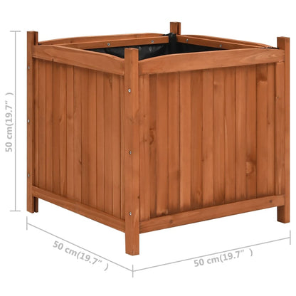 Fioriere Rialzate 2 pz 50x50x50 cm in Legno di Abete - homemem39