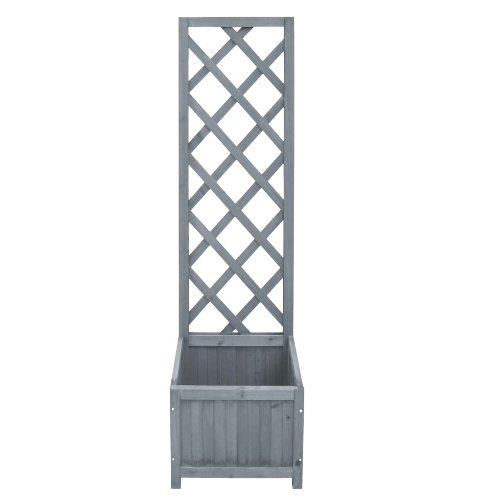 Fioriera a Traliccio 40x30x135 cm in Legno Massello di Abete | homemem39
