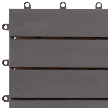Pannelli Decking 20 pz Grigio Slavato 30x30cm Massello d'Acacia - homemem39