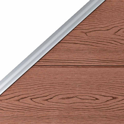 Pannelli Recinzione 1 Quadrato 1 Inclinato 273x186 cm Marrone | homemem39