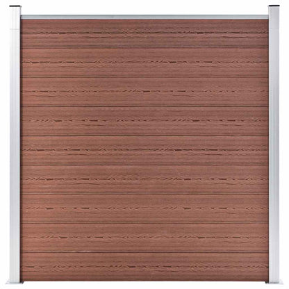 Pannelli Recinzione 1 Quadrato 1 Inclinato 273x186 cm Marrone | homemem39