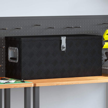 Cassetta in Alluminio 80x30x35 cm Nera