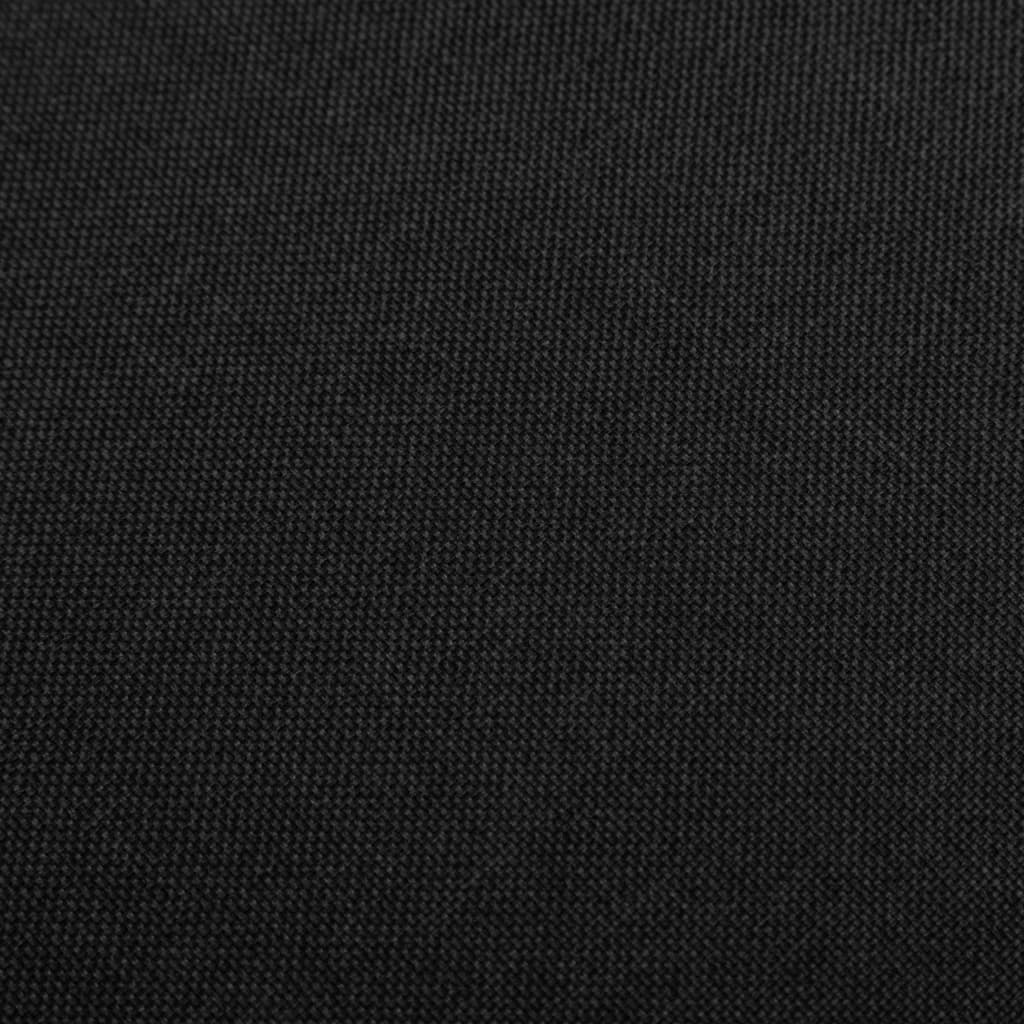 Sgabelli da Bar 2 pz Neri in Tessuto