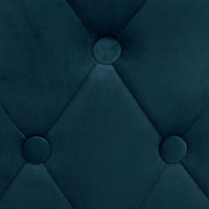 Sgabelli da Bar 2 pz Blu in Velluto