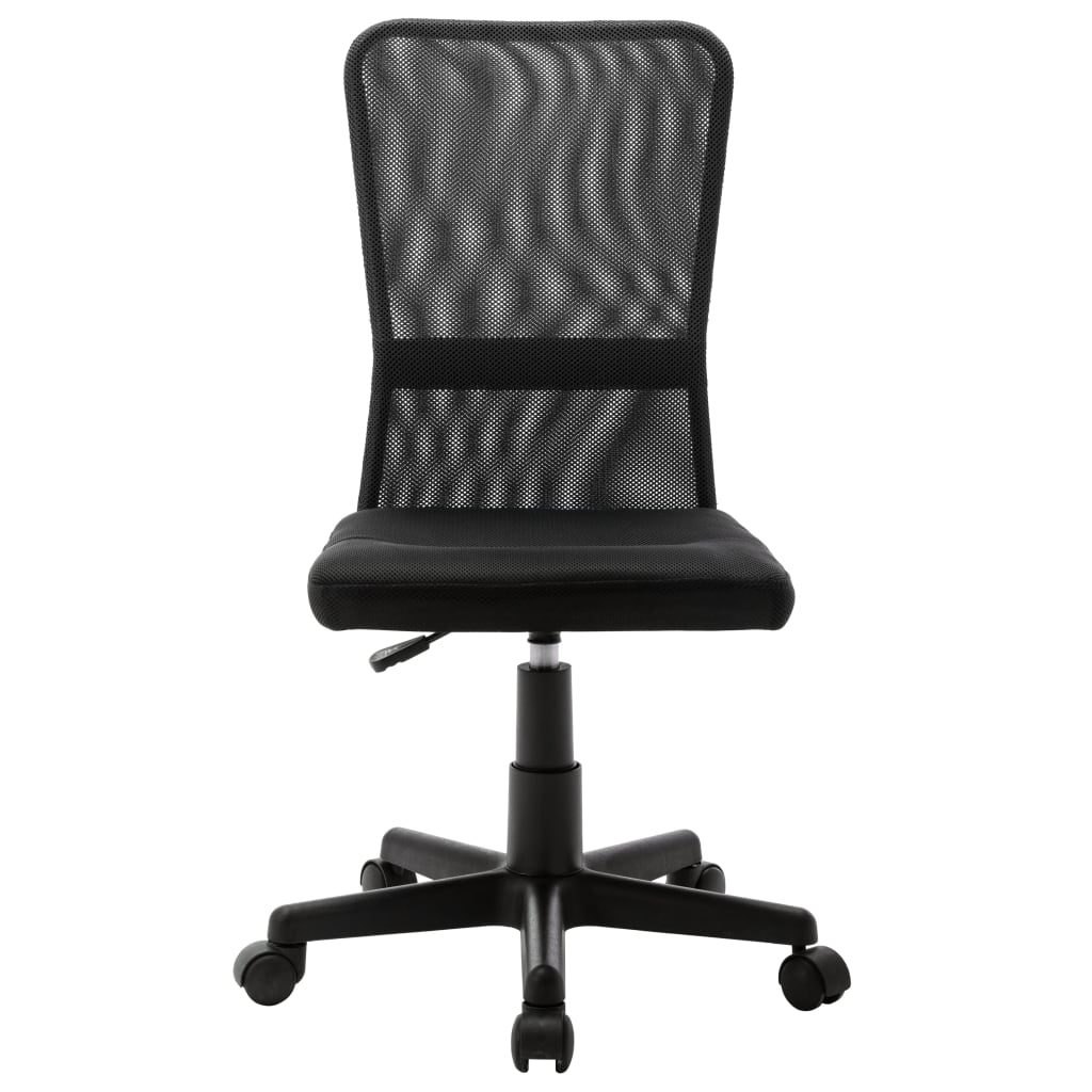 Sedia da Ufficio Nera 44x52x100 cm in Tessuto a Rete | homemem39
