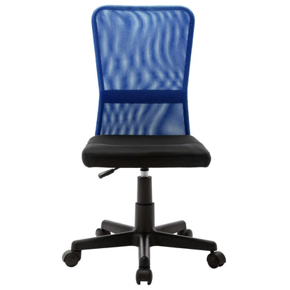 Sedia da Ufficio Nero e Blu 44x52x100 cm in Tessuto a Rete - homemem39