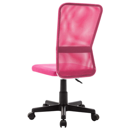 Sedia da Ufficio Rosa 44x52x100 cm in Tessuto a Rete - homemem39