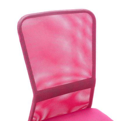 Sedia da Ufficio Rosa 44x52x100 cm in Tessuto a Rete - homemem39
