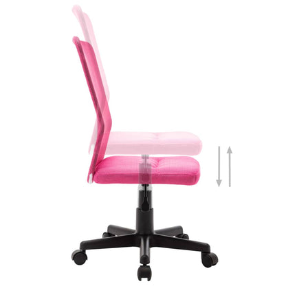 Sedia da Ufficio Rosa 44x52x100 cm in Tessuto a Rete - homemem39