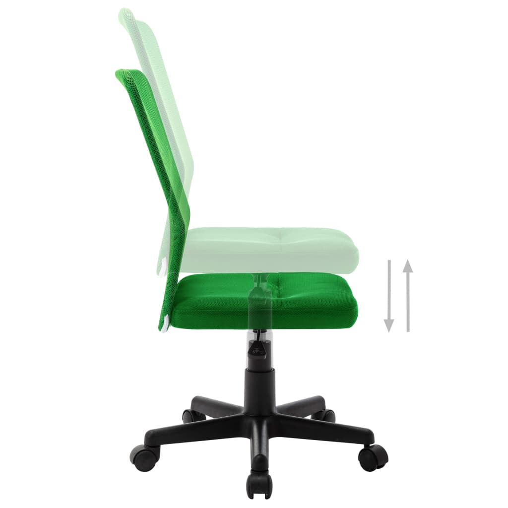 Sedia da Ufficio Verde 44x52x100 cm in Tessuto a Rete - homemem39