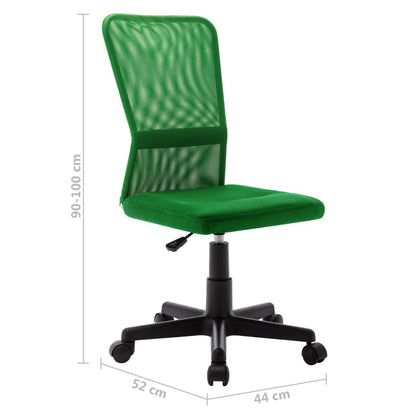 Sedia da Ufficio Verde 44x52x100 cm in Tessuto a Rete - homemem39
