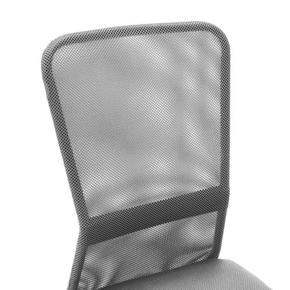 Sedia da Ufficio Grigia 44x52x100 cm in Tessuto a Rete - homemem39