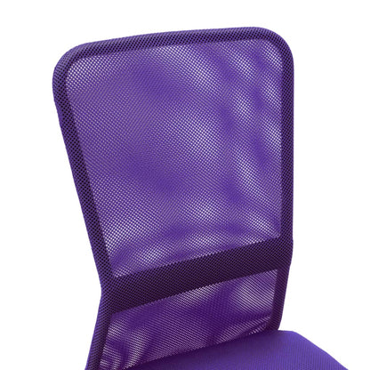 Sedia da Ufficio Viola 44x52x100 cm in Tessuto a Rete - homemem39