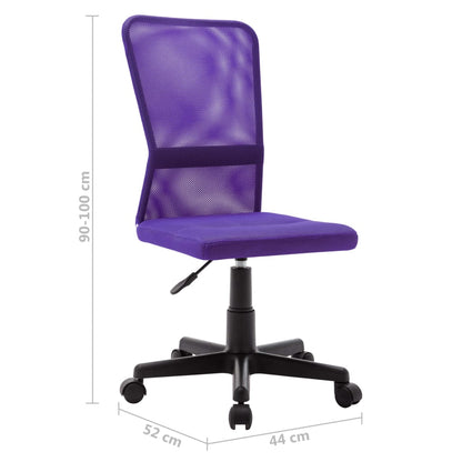 Sedia da Ufficio Viola 44x52x100 cm in Tessuto a Rete - homemem39