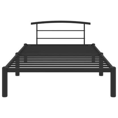 Giroletto Nero in Metallo 90x200 cm | homemem39