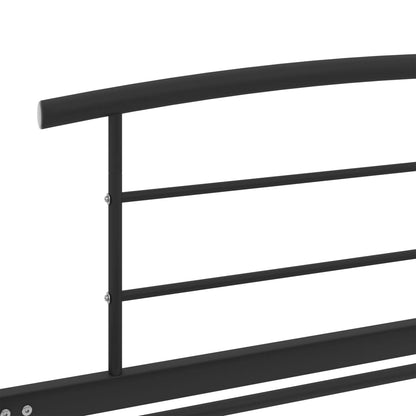 Giroletto Nero in Metallo 90x200 cm | homemem39